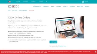 
                            2. How to order online - IDEXX US
