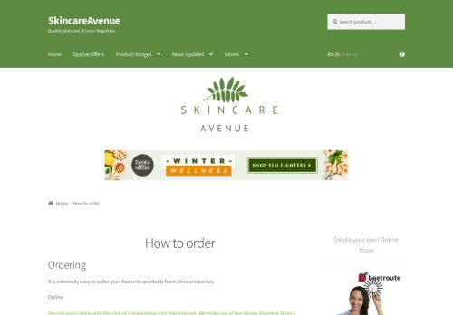 
                            8. How to order – SkincareAvenue