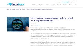 
                            5. How to overcome malware that can steal your login ... - SecurEnvoy