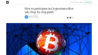 
                            7. How to participate in Crypterium token sale. Step-by-step guide