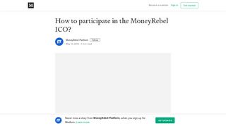 
                            9. How to participate in the MoneyRebel ICO? – MoneyRebel Platform ...