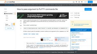 
                            7. How to pass argument to PuTTY commands file - Stack Overflow