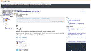 
                            1. How to pass password to scp? - Stack Overflow