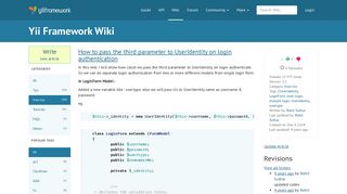 
                            3. How to pass the third parameter to UserIdentity on login authentication ...