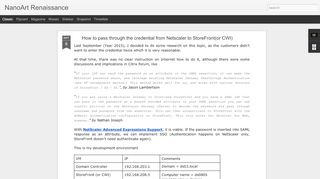 
                            7. How to pass through the credential from Netscaler to StoreFront(or CWI)