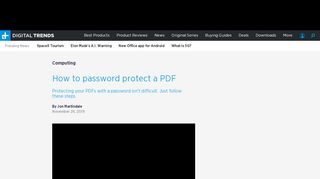 
                            6. How to Password Protect a PDF | Digital Trends
