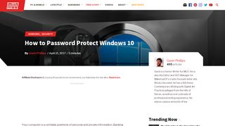 
                            10. How to Password Protect Windows 10 - MakeUseOf