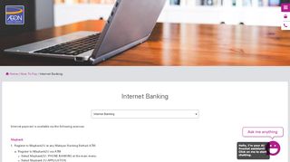 
                            8. How to Pay by Internet Banking | AEON Credit Service Malaysia