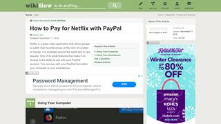 
                            3. How to Pay for Netflix with PayPal (with Pictures) - wikiHow
