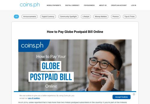 
                            7. How to Pay Globe Bill Online (With Photos) | Coins.ph