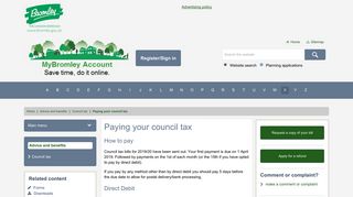 
                            6. How to pay | Paying your council tax | London Borough of Bromley