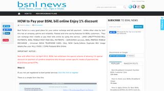 
                            13. HOW to Pay your BSNL bill online Enjoy 1% discount - Bsnl Speed Test