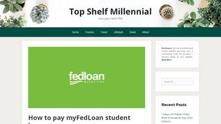 
                            12. How to pay your MyFedLoan student loan | Top Shelf Millennial