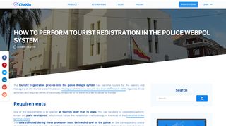 
                            12. How to perform tourist registration in the police Webpol system | CheKin