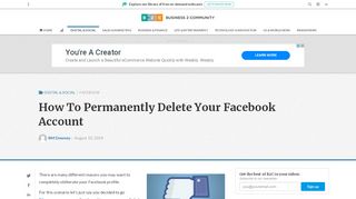 
                            12. How To Permanently Delete Your Facebook Account