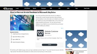 
                            9. How to Place an Access Database in Microsoft SkyDrive | Chron.com