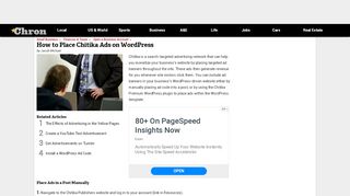 
                            6. How to Place Chitika Ads on WordPress | Chron.com