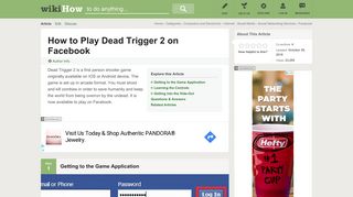 
                            11. How to Play Dead Trigger 2 on Facebook (with Pictures) - wikiHow