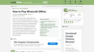 
                            3. How to Play Minecraft Offline: 11 Steps (with Pictures) - wikiHow