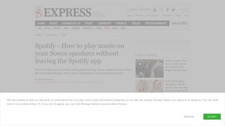 
                            11. How to play music direct from Spotify app to your Sonos speakers ...
