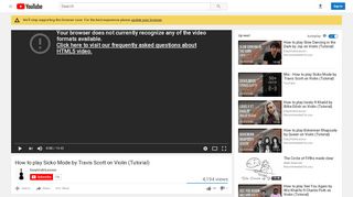 
                            8. How to play Sicko Mode by Travis Scott on Violin (Tutorial) - YouTube