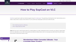 
                            12. How to Play SopCast on VLC - Wondershare Video Converter