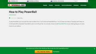 
                            12. How to Play - South Africa PowerBall - Powerball.net