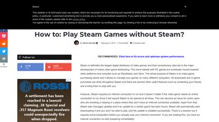 
                            3. How to: Play Steam Games without Steam? - Appuals.com