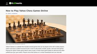 
                            12. How to Play Yahoo Chess Games Online | It Still Works