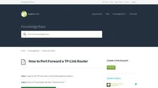
                            12. How to Port Forward a TP-Link Router | Support | No-IP Knowledge ...