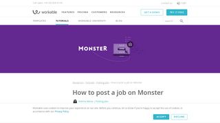 
                            11. How to post a job on Monster | Workable