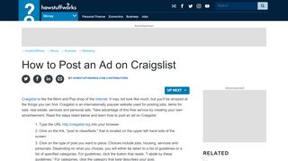 
                            3. How to Post an Ad on Craigslist | HowStuffWorks
