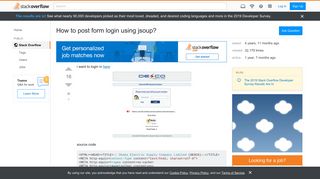 
                            1. How to post form login using jsoup? - Stack Overflow
