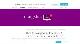 
                            6. How to post jobs on Craigslist: A guide for employers | Workable