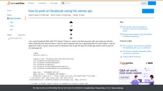 
                            12. how to post on facebook using htc sense api - Stack Overflow