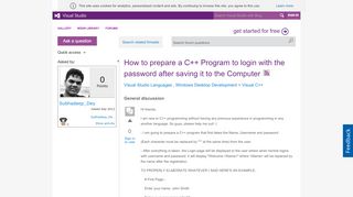 
                            13. How to prepare a C++ Program to login with the password ...