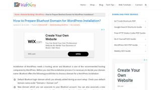 
                            8. How to Prepare Bluehost Domain for WordPress Installation? » WebNots