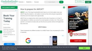 
                            9. How to prepare for AMCAT? - GeeksforGeeks