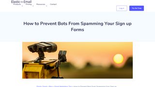
                            7. How to Prevent Bots From Spamming Your Sign up Forms | Elastic Email
