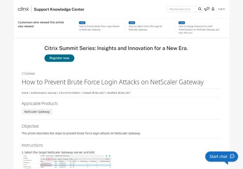 
                            1. How to Prevent Brute Force Login Attacks on NetScaler Gateway