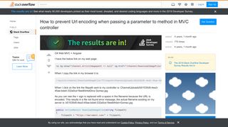 
                            10. How to prevent Url encoding when passing a parameter to method in ...