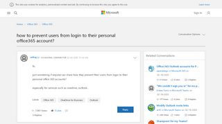 
                            2. how to prevent users from login to their personal office365 account ...