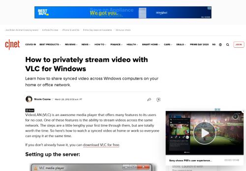 
                            2. How to privately stream video with VLC for Windows - CNET