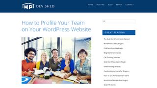 
                            12. How to Profile Your Team on Your WordPress Website - WP Dev Shed