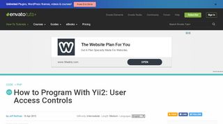 
                            7. How to Program With Yii2: User Access Controls - Code - Envato Tuts+
