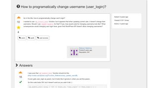 
                            10. How to programatically change username (user_login)?