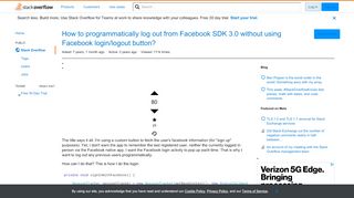 
                            9. How to programmatically log out from Facebook SDK 3.0 without ...