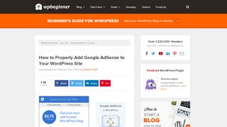 
                            13. How to Properly Add Google AdSense to Your WordPress Site