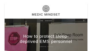 
                            13. How to protect sleep-deprived EMS personnel – Medic Mindset