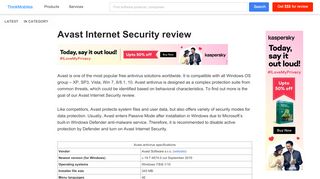 
                            12. How to protect your PC at fair cost: Avast Internet Security ...